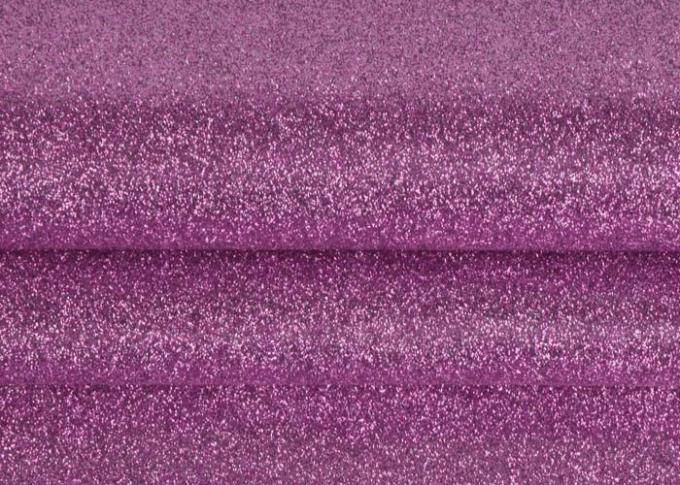 Tela maciza púrpura del brillo de la invitación de boda, tela fina superficial brillante del brillo