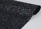 El algodón que apoya la tela del brillo del negro del laser, chispea tela mezclada del material del brillo proveedor