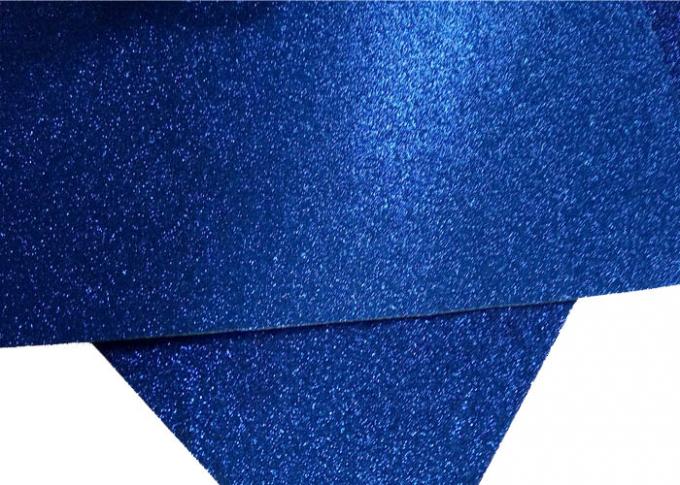 Papel pintado azul de la decoración KTV de la Navidad del papel de la tarjeta del brillo del arte del trabajo hecho a mano de Diy
