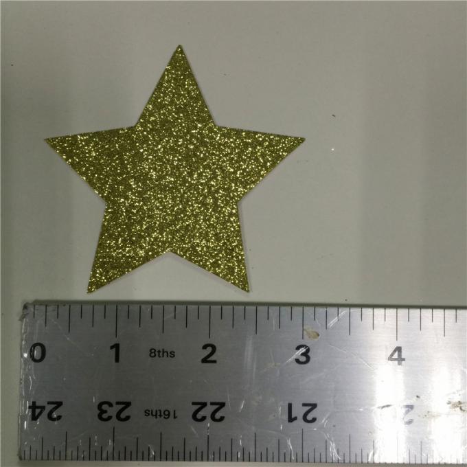 la bandera del brillo del papel del brillo 300gsm pone letras a 3" estrella alta para la bandera de la decoración del partido