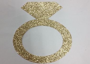 China letras del papel del brillo del brillo 300gsm 5&quot; anillo alto del papel del brillo del oro proveedor