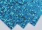 China Papel azul claro del brillo de la chispa, papel de encargo del brillo del color de la decoración de la pared exportador