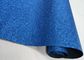 Tela azul fina no tejida del brillo de la chispa, tela brillante real del brillo para el corredor de la tabla proveedor