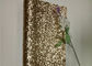 Color macizo de Champán de los recubrimientos de paredes del rollo de la tela del brillo de la materia textil Hunky proveedor