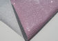 Cortina de cuero perforada con lentejuelas metálica maciza de la decoración del hogar del papel pintado de la tela proveedor