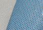 Tela de cuero perforada hermosa azul clara del material del cuero de la prenda impermeable de la tela proveedor