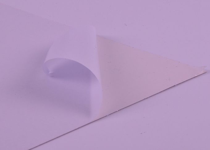 Papel trasero pegajoso a prueba de calor del brillo, papel adhesivo hecho a mano del brillo
